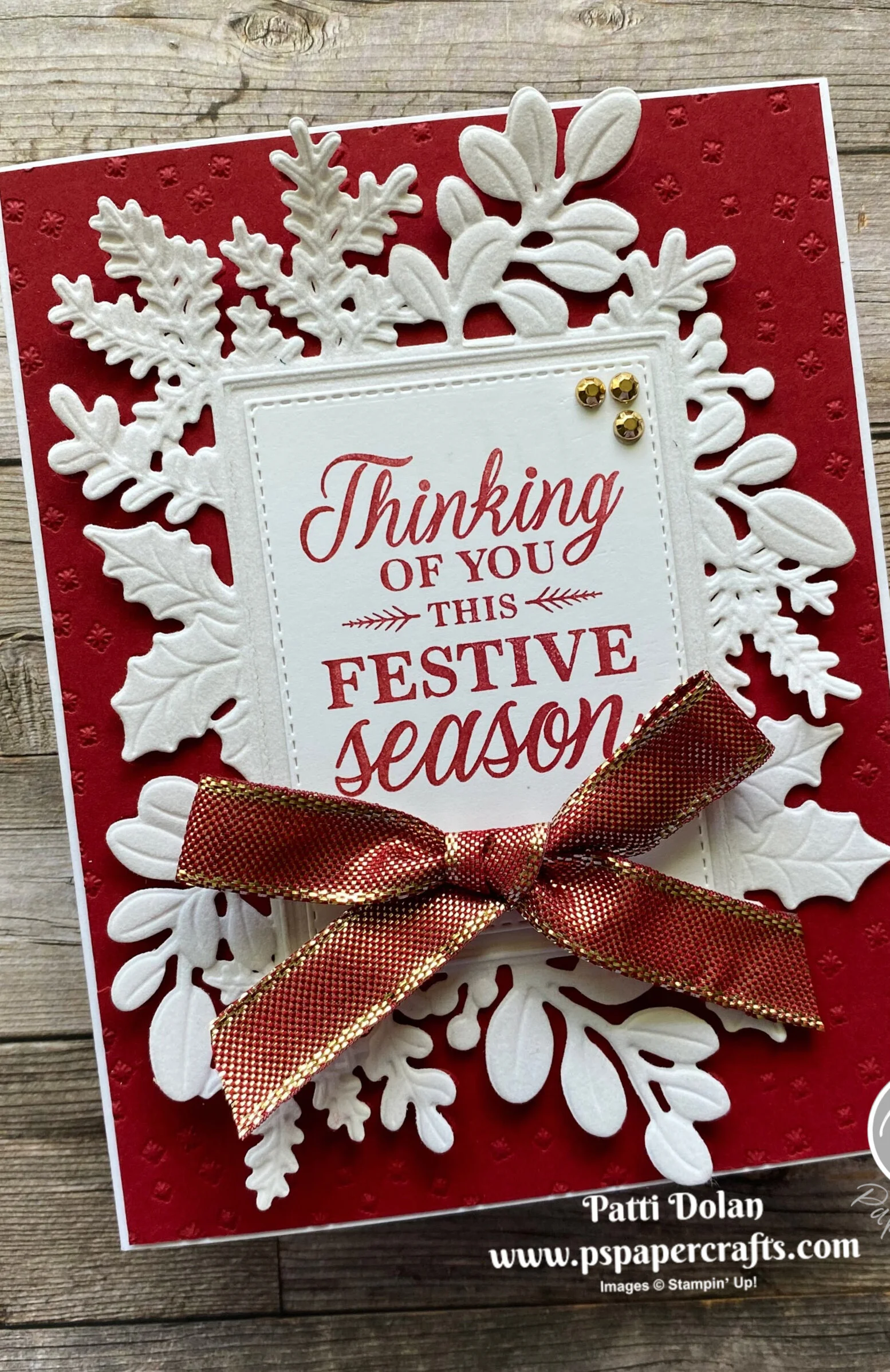 Merriest Moments Using White Velvet Paper