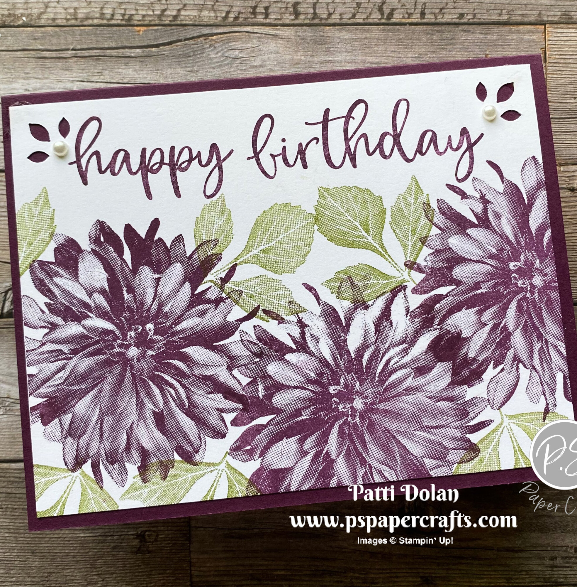 Simple Stamping using Delicate Dahlias