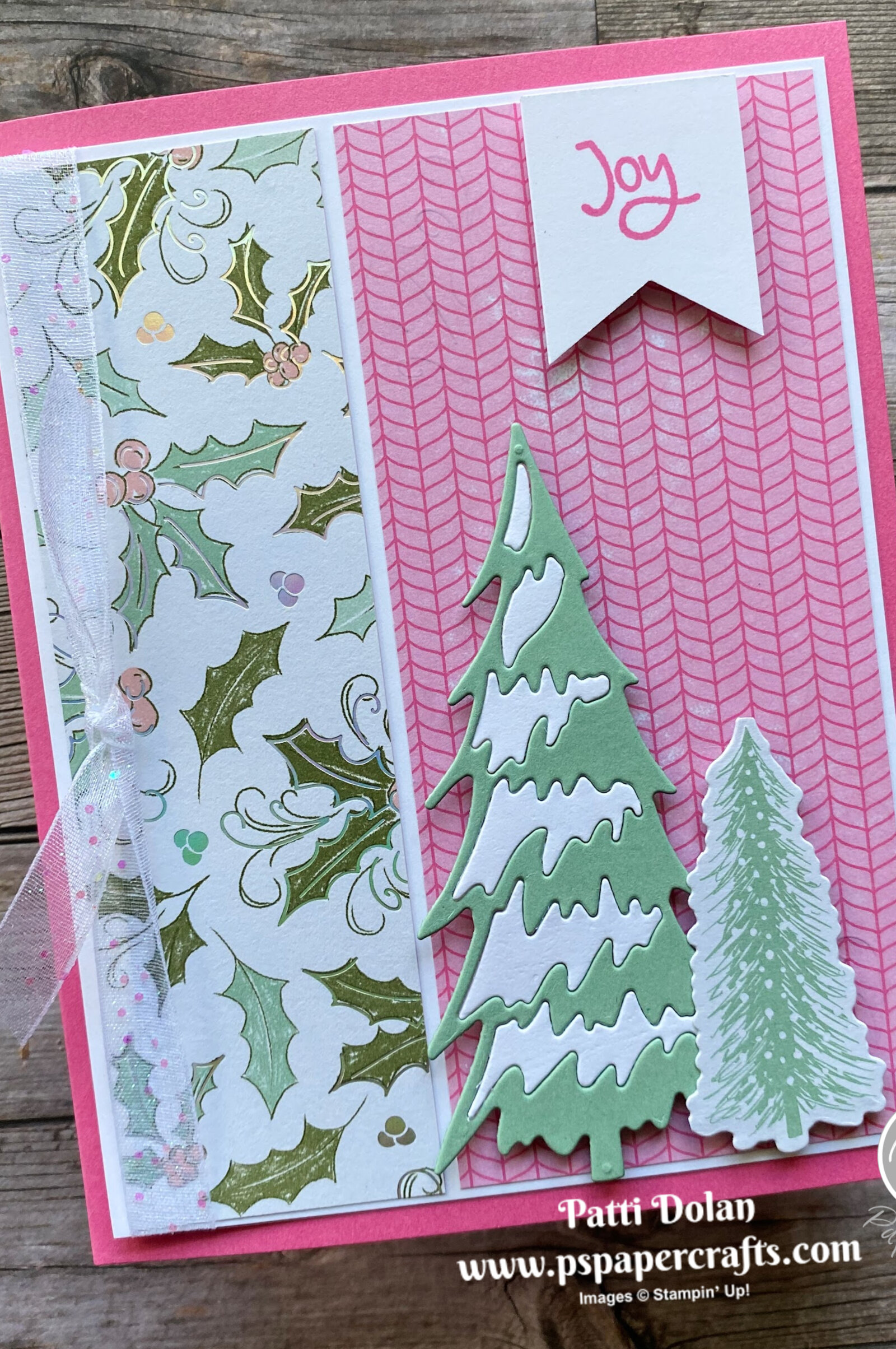 Fun Whimsical Trees Christmas Card