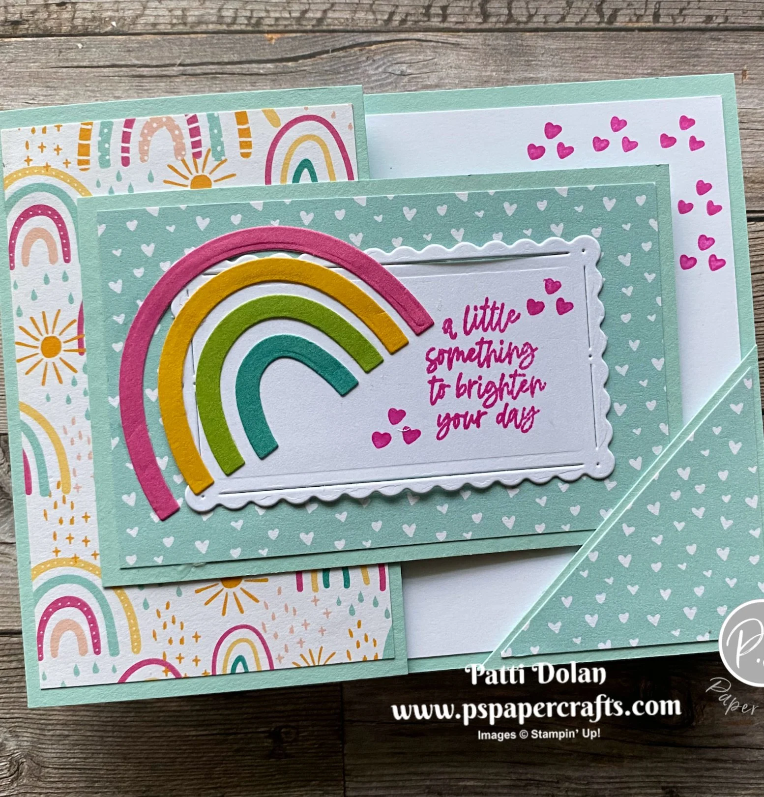 Corner Latch Rainbow Of Happiness Card