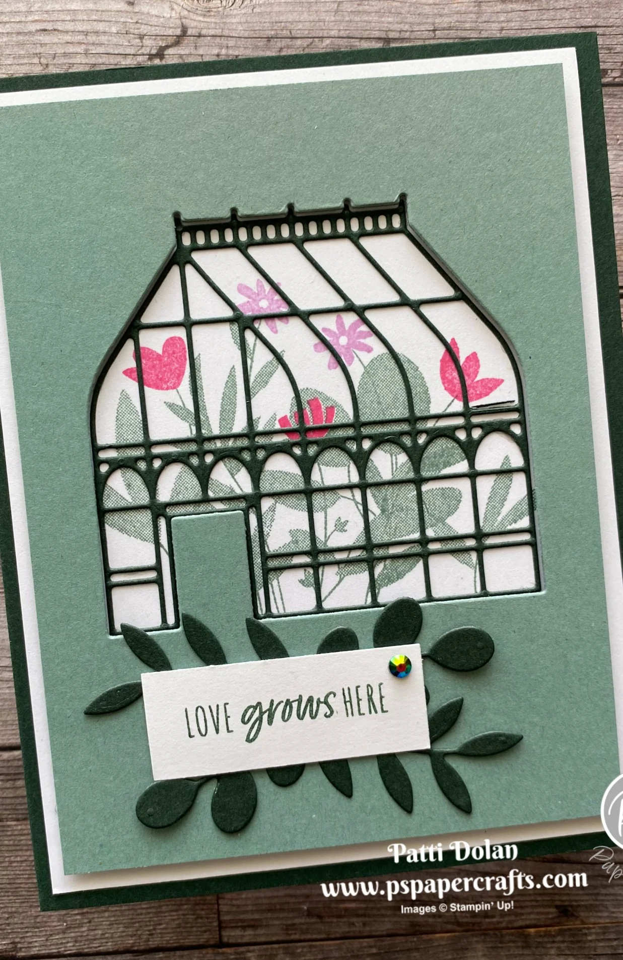 Pretty Garden Greenhouse Card