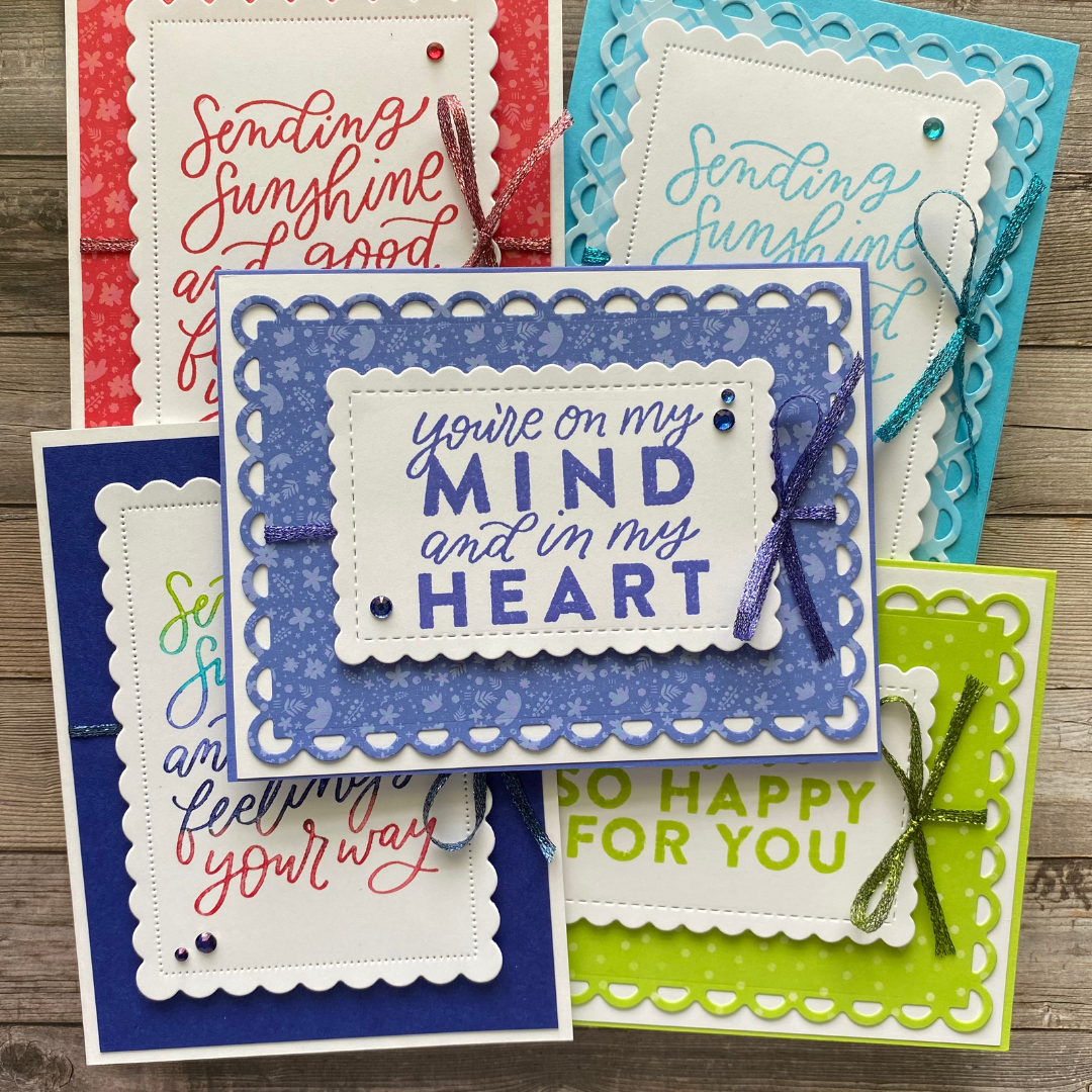 5 Simple Cards, 5 New In Colors!