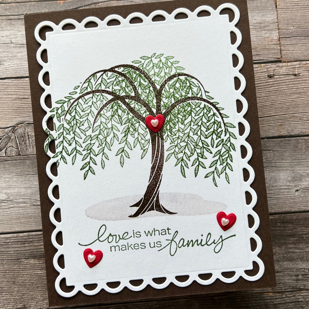 Special Anniversary Card using Willow Tree