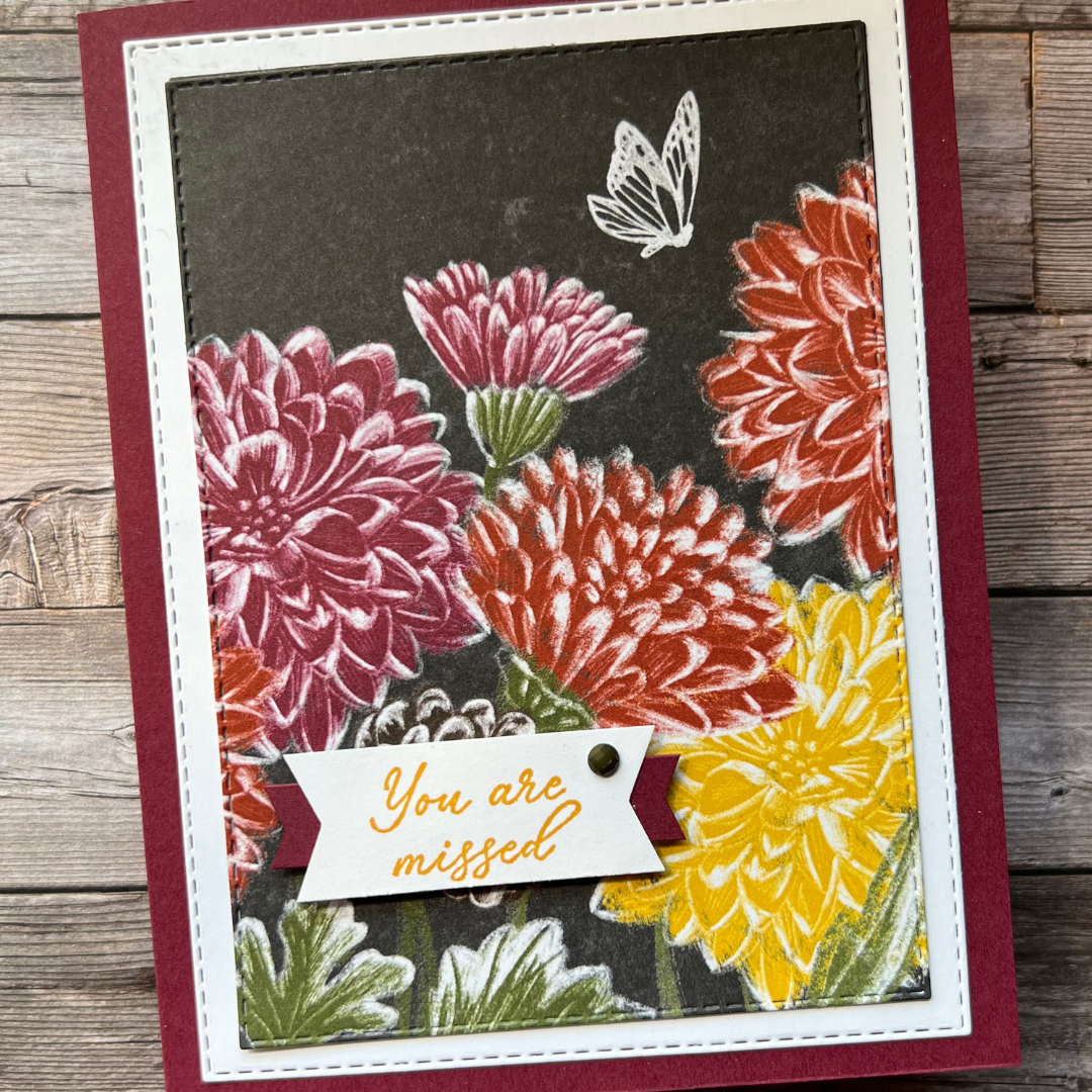 Rustic Harvest You Are Missed Card