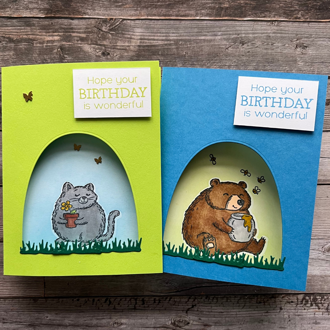 Cute Peekaboo Cards using Fluffiest Friends