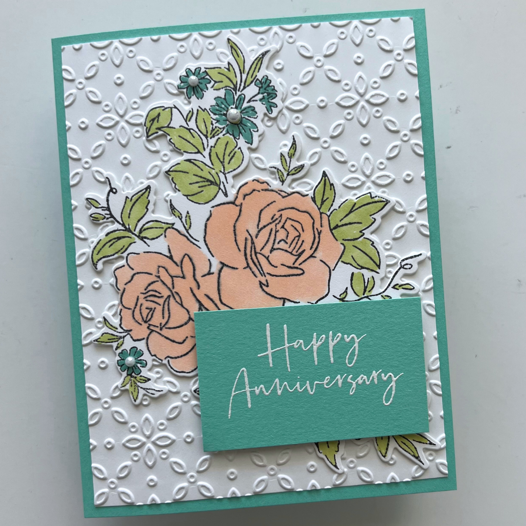 Layers Of Beauty Anniversary Card