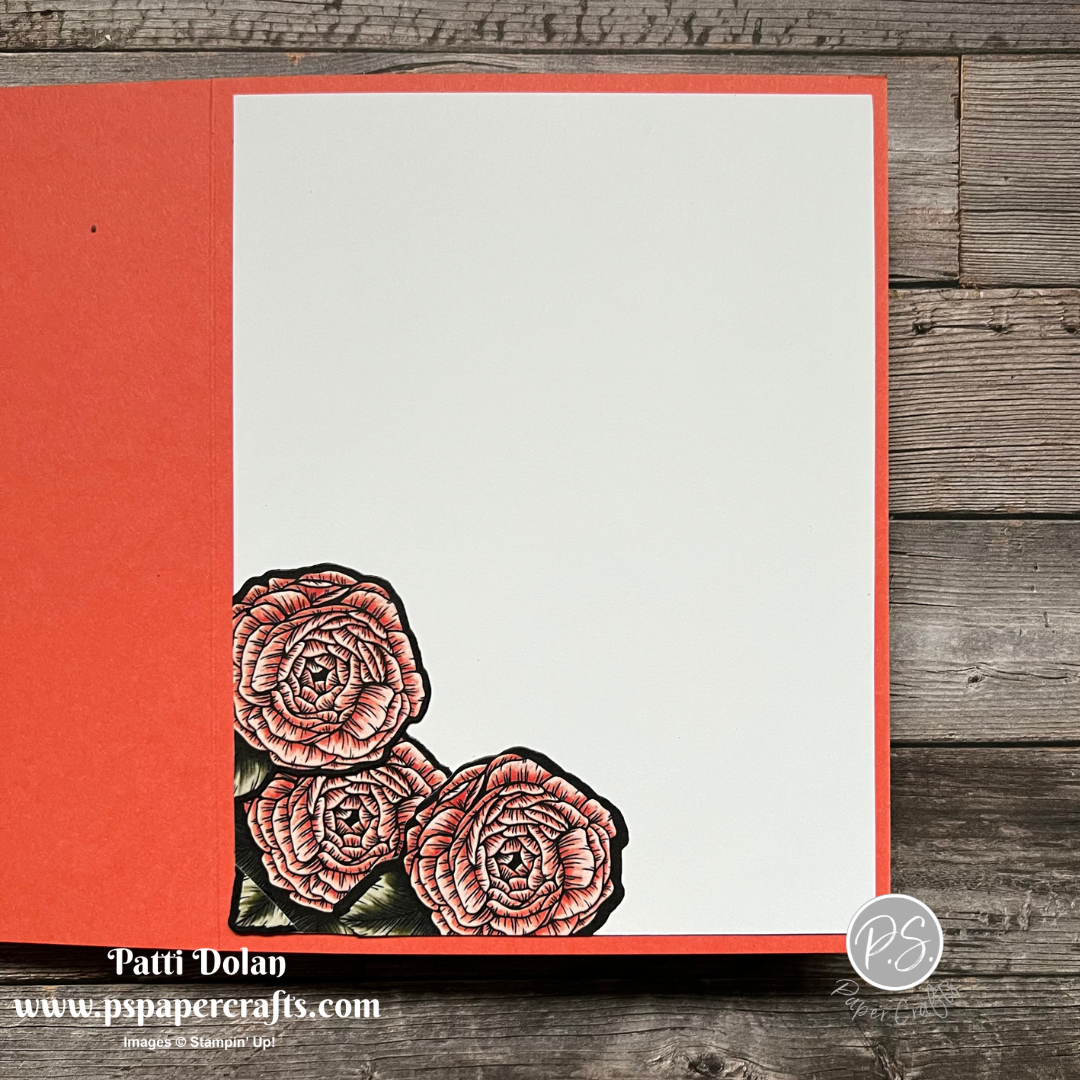 Gorgeous Fragrant Flowers Thanks Card — P.S. Paper Crafts