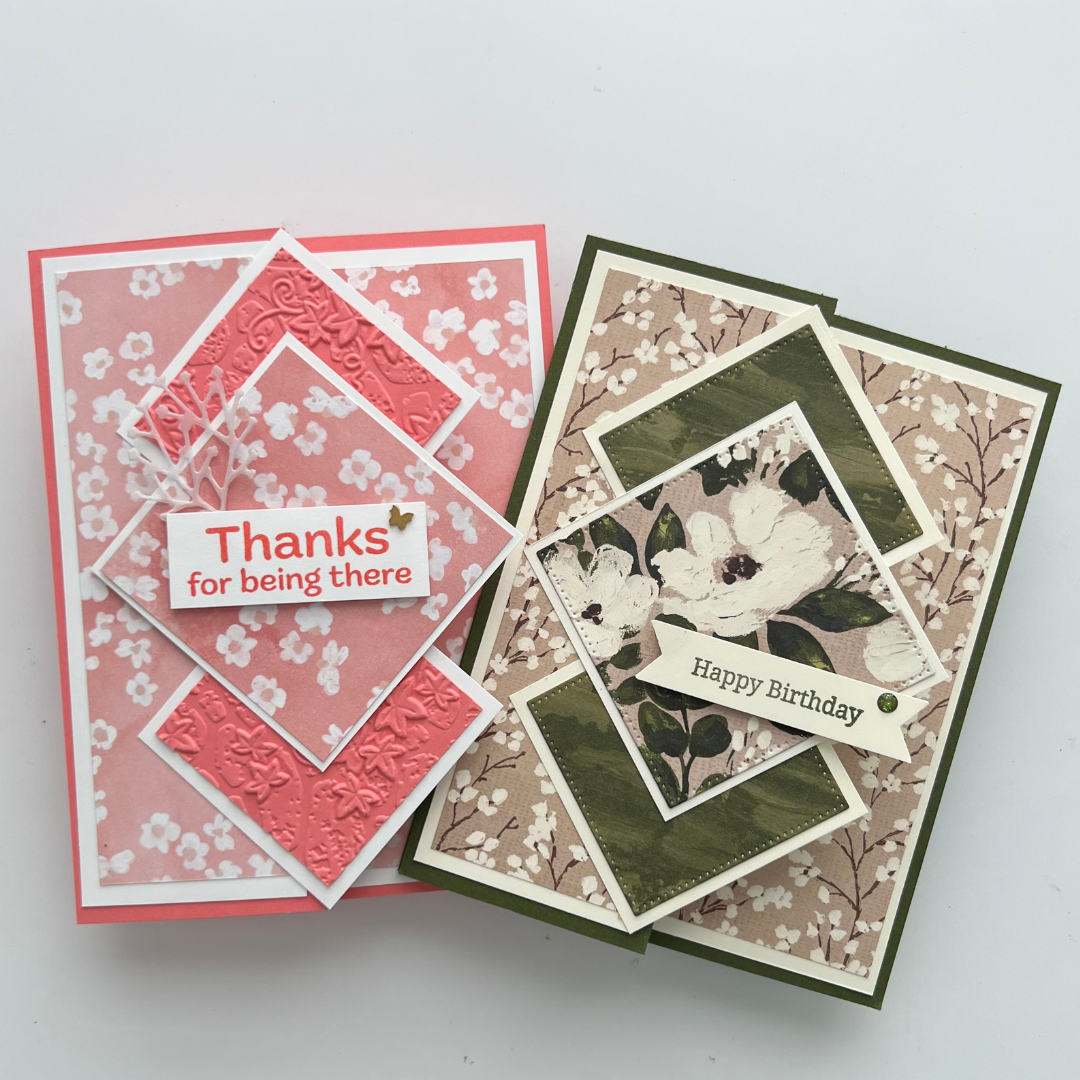 Triple Diamond Fancy Fold Card