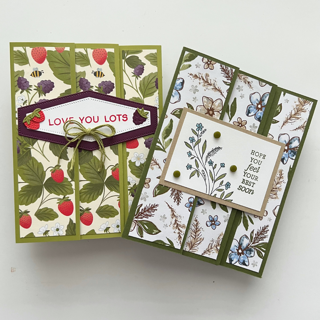 Four Panel Accordion Fold Cards