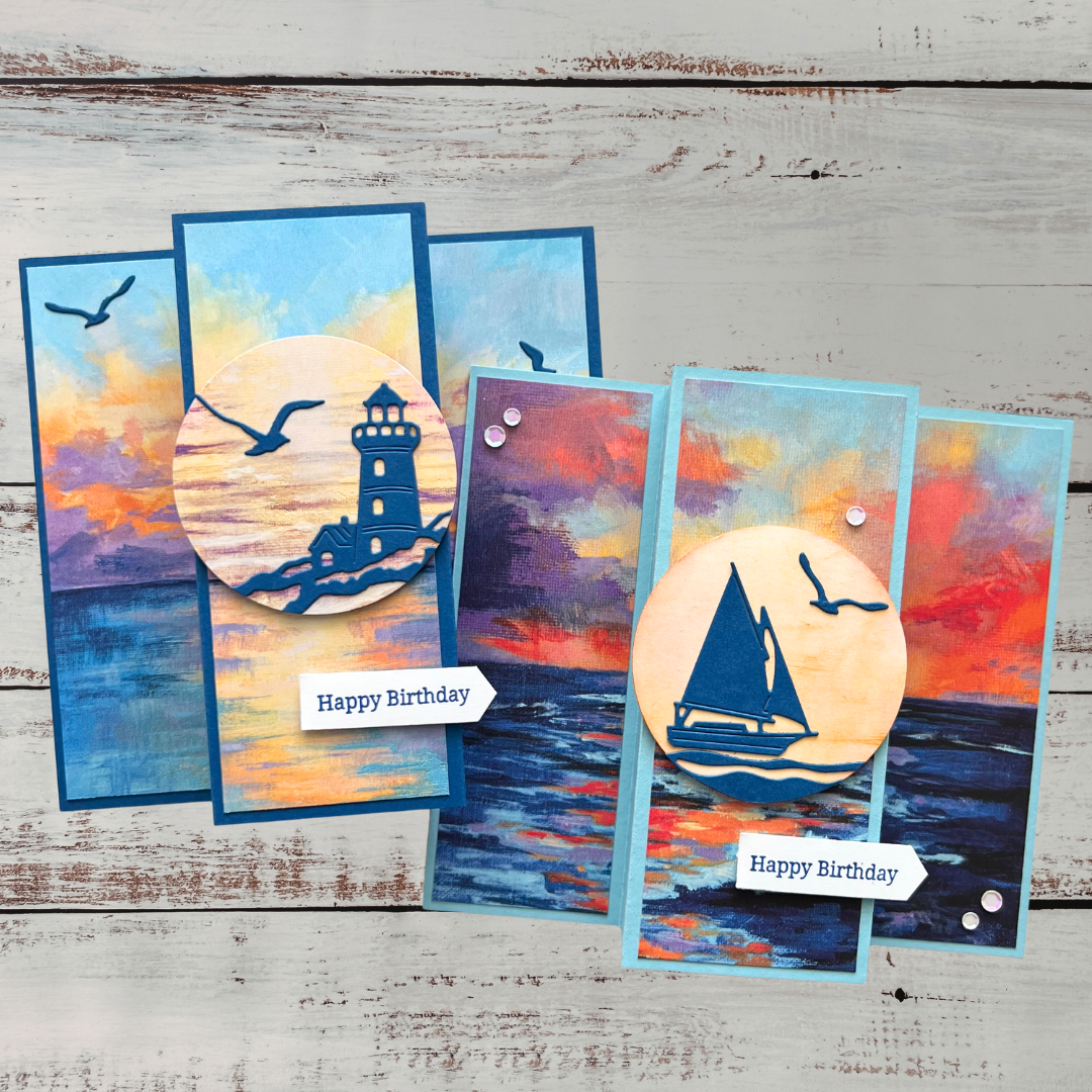 Reverse Pleated Gatefold Cards