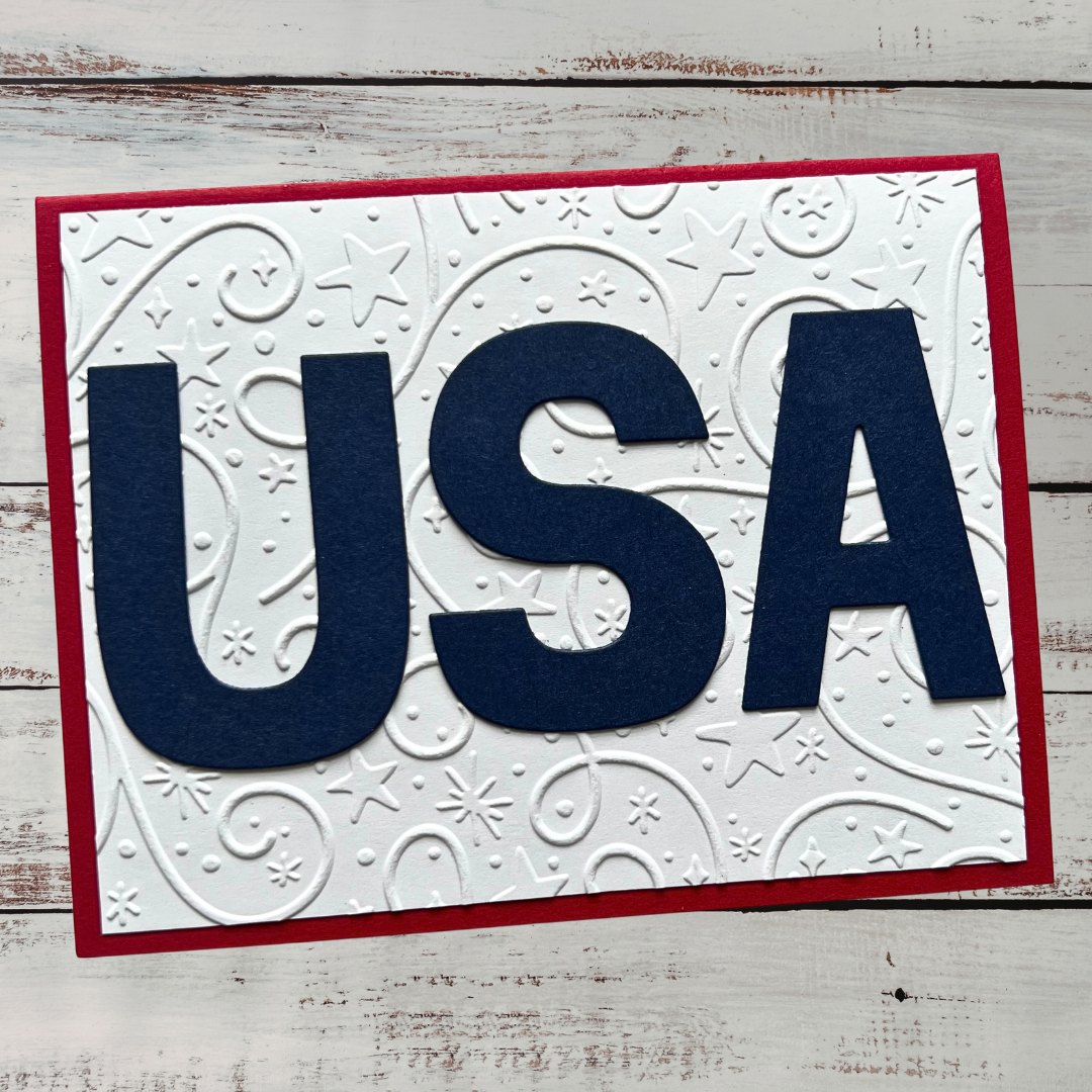 Red, White &amp; Blue USA Card