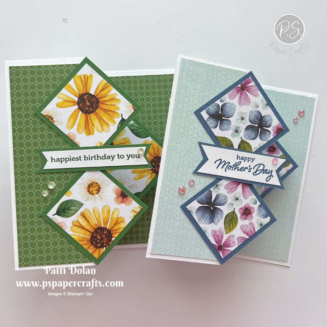 Diamond Pop Up Fun Fold Cards — P.S. Paper Crafts