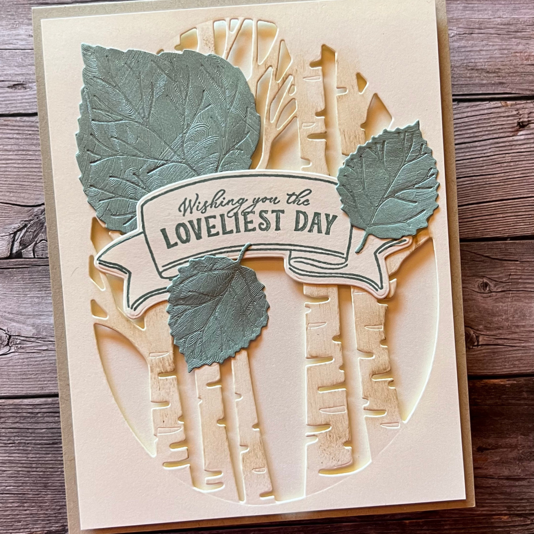 Beautiful Fall Card using the Aspen Tree Dies — P.S. Paper Crafts