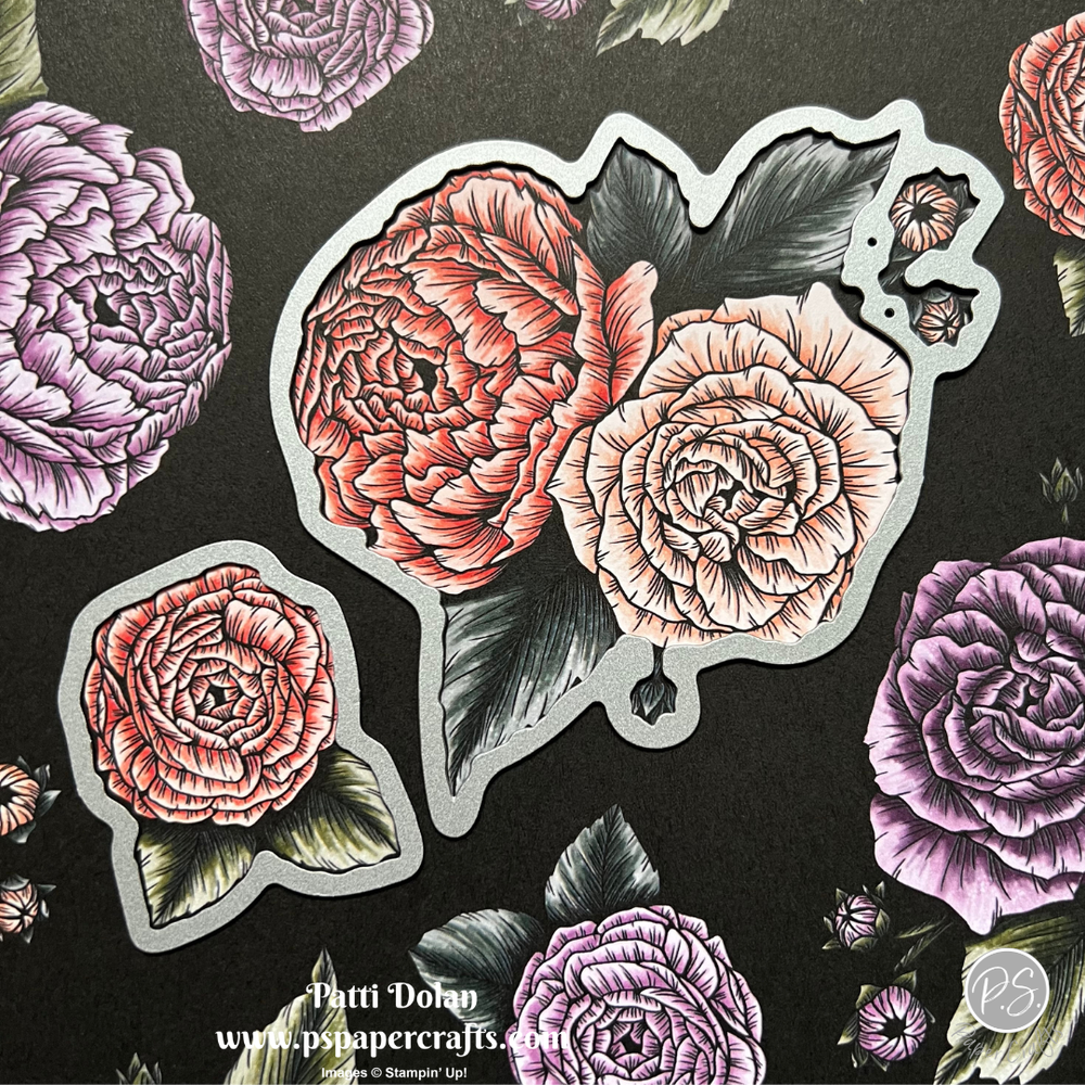 Gorgeous Fragrant Flowers Thanks Card — P.S. Paper Crafts
