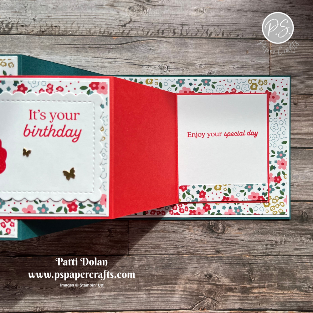 Easy Double Z Fold Cards — P.S. Paper Crafts