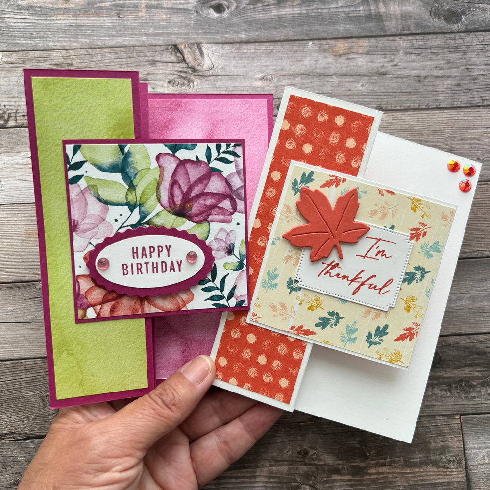 W-V Fun Fold Cards — P.S. Paper Crafts