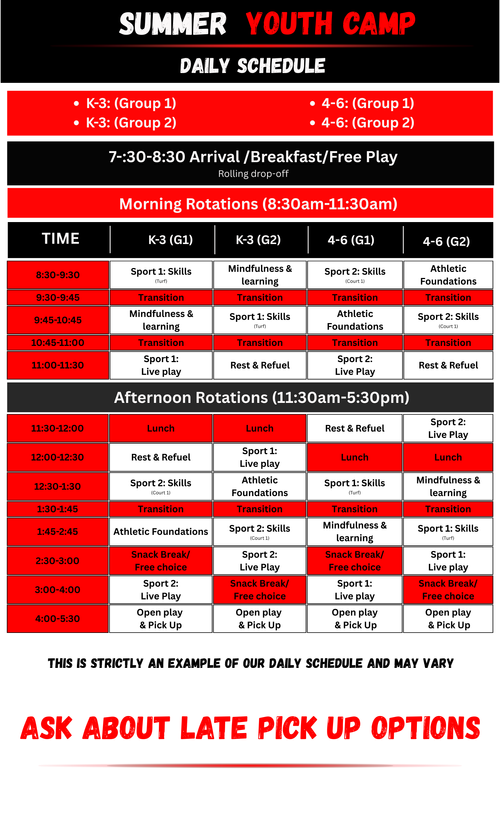 Daily Schedule — Optimize Physical Therapy