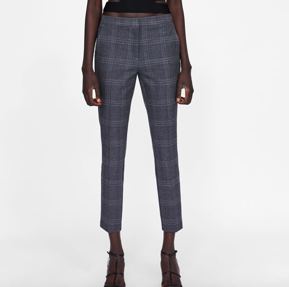 Plaid Jogging Pants By Zara