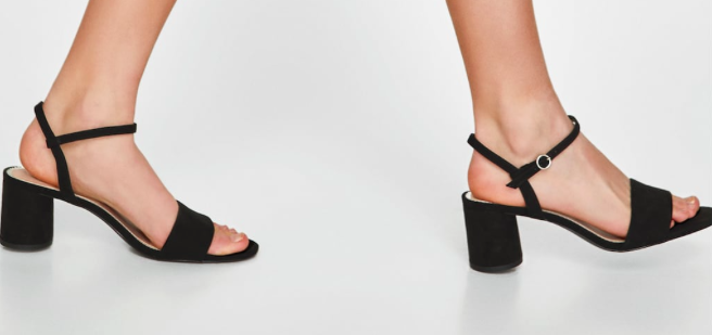 Faux Patent Leather Block Heels By Zara