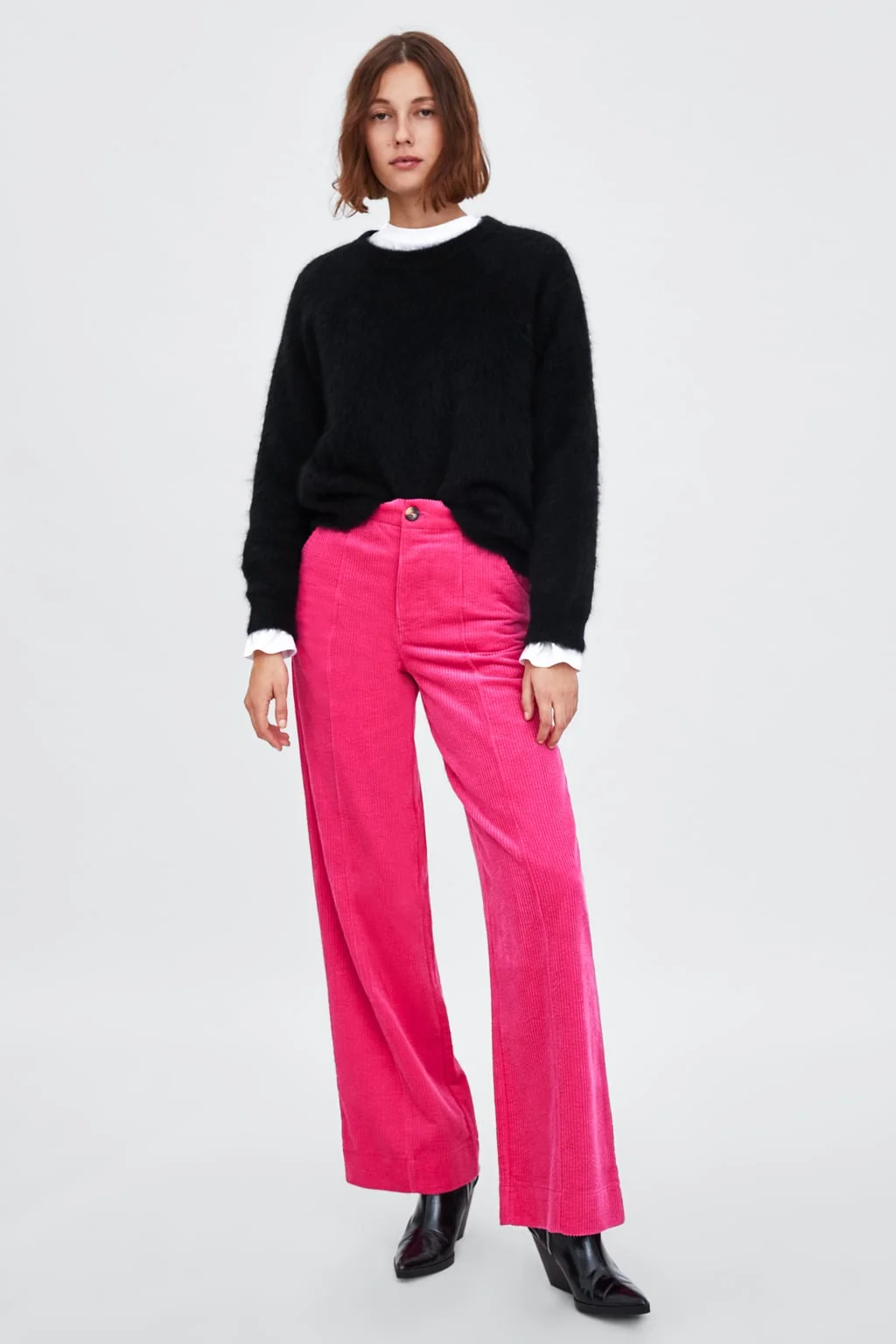 Velveteen Pants By Zara