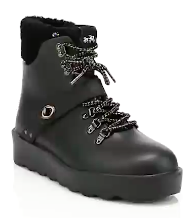 Urban Faux Fur Hiking Boots By Coach