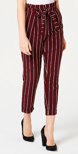 Striped Cuffed Pants