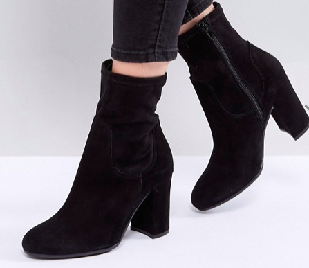 Dune London Oliah Suede Heeled Boots