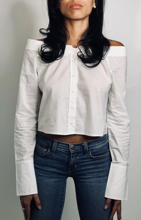 BLAKE Off-the-Shoulder Oxford