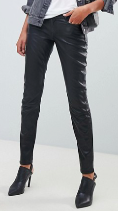 Lab Leather PANTS in Skinny Fit