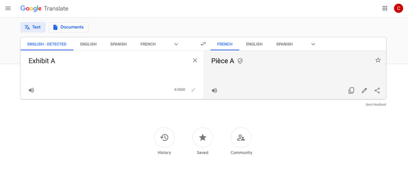 Via Google Translate