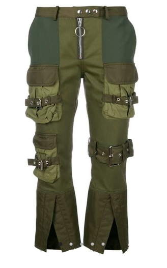 Cropped cargo trousers