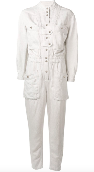 Utility long sleeve jumpsuit