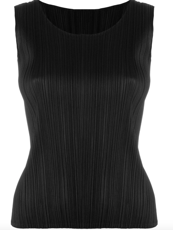 Pleated tank top