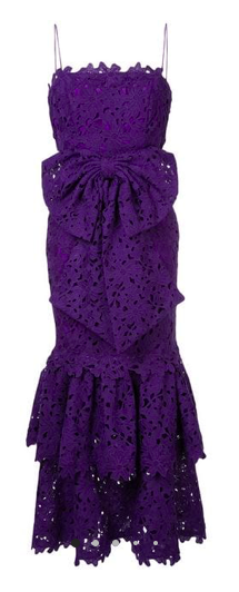 lace double ruffle dress