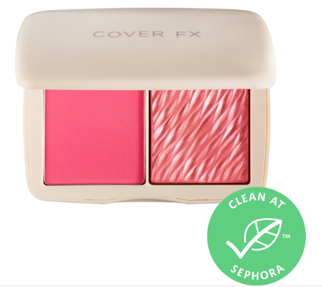 Monochromatic Matte/Shimmer Blush Duo by Cover FX