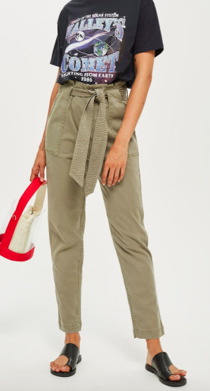 Popper Utility Cargo Trousers ($40)