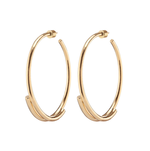 Double Cylinder Hoops $325
