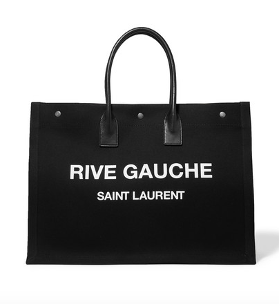 Saint Laurent Noe leather-trimmed printed canvas $1050