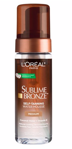 L'Oréal Paris Sublime Bronze Hydrating Self-Tanning Water Mousse, $11