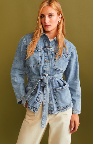 Washed Denim Jacket, $79