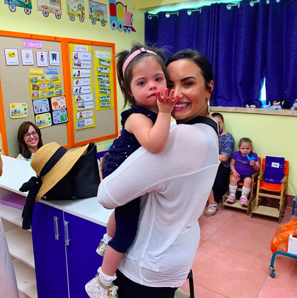 Demi at the Shalva National Center