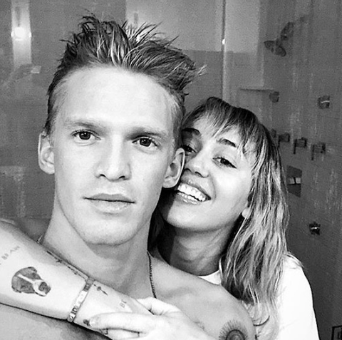 Miley and Cody, via Cosmopolitan