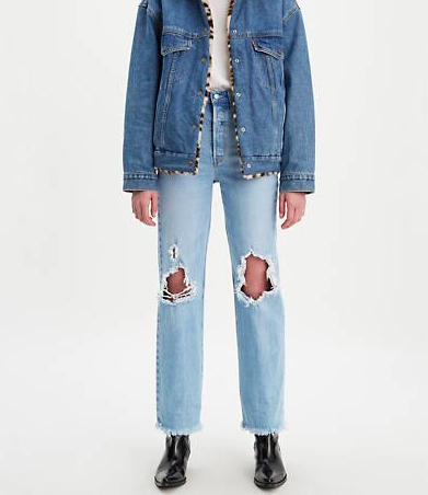 Ribcage Full Length Ripped Women's Jeans, $98