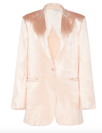 PHILOSOPHY DI LORENZO SERAFINI OVERSIZE SATIN BLAZER, $1249