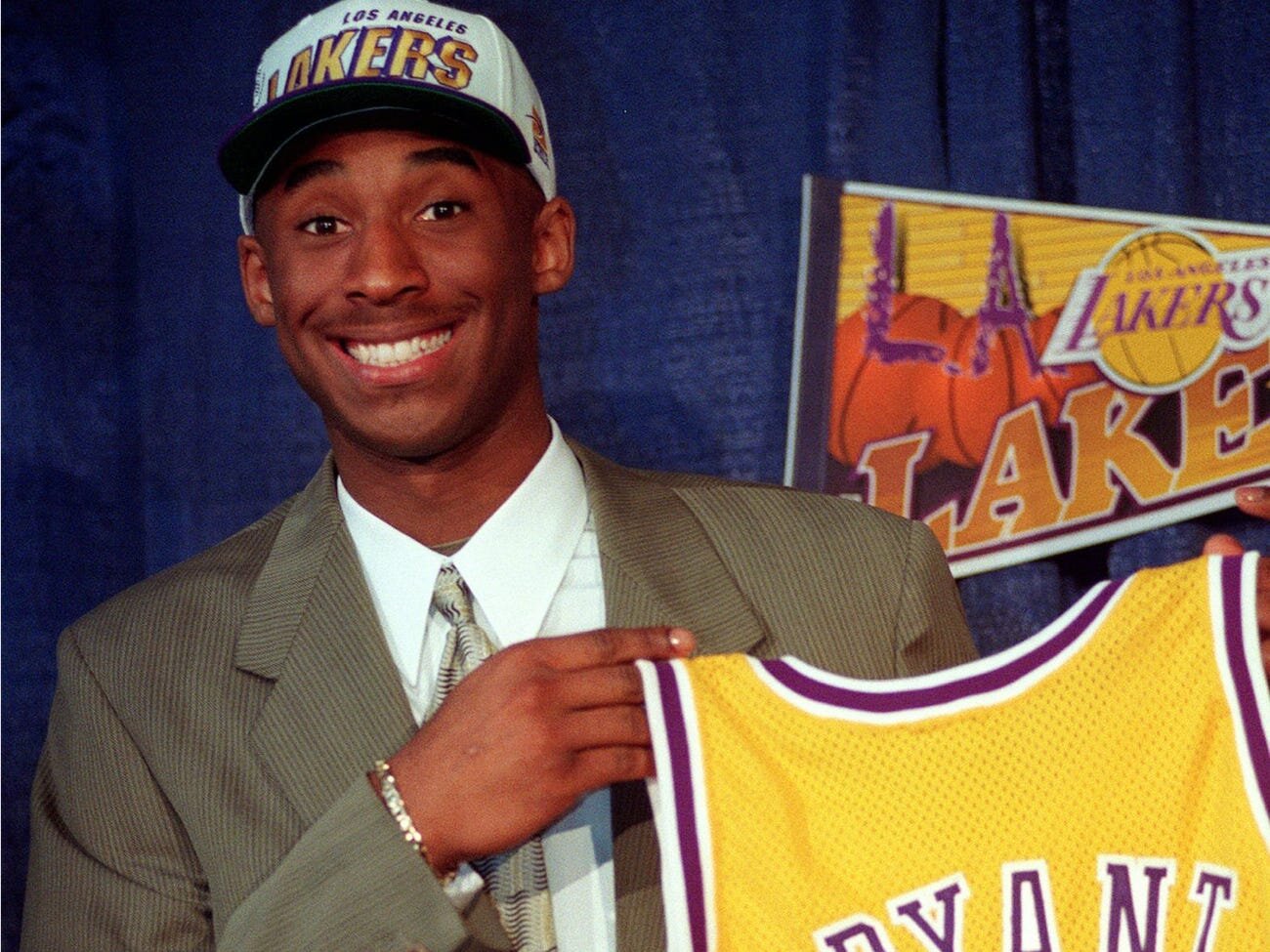 Bryant joins the Lakers early on in his career. Via Business Insider.