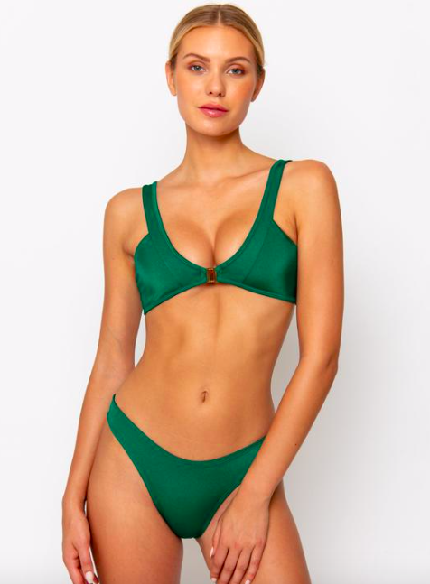 Jourdan Emerald Bralette Bikini Top, $69
