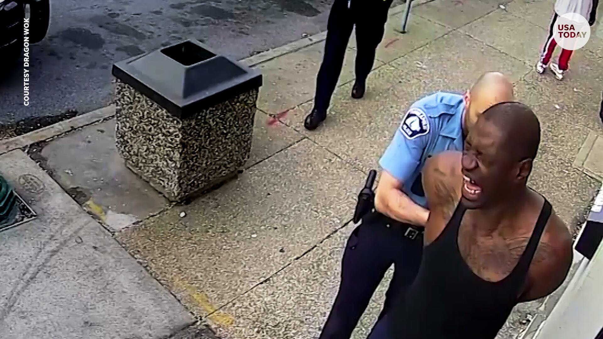 George Floyd being arrested, via Abilene News