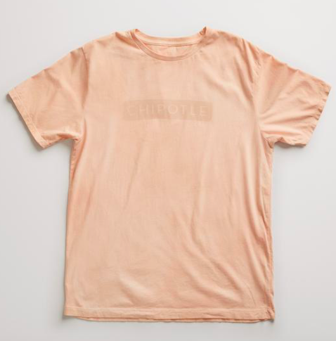 Chipotle Natural Avocado Dye Tee, $25