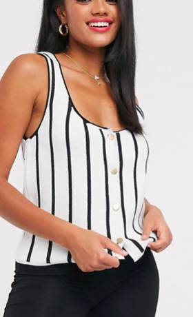 stripe sweater vest, $14