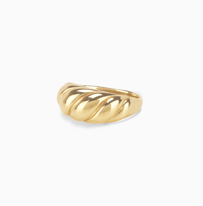 Croissant Dôme Ring, $75